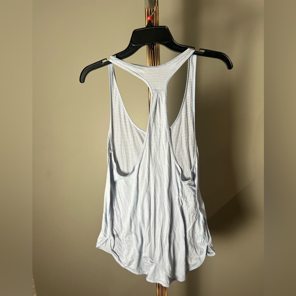 Lululemon Light Gray Racerback Tank Top Size 6 - Picture 6 of 9